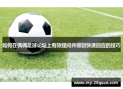 如何在偶偶足球论坛上有效提问并得到快速回应的技巧