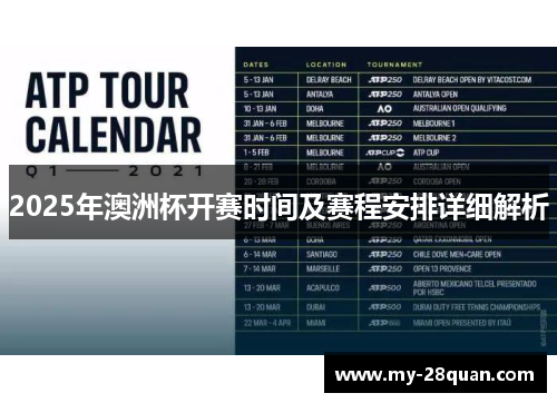 2025年澳洲杯开赛时间及赛程安排详细解析 2025年澳洲杯开赛时间及赛程安排详细解析